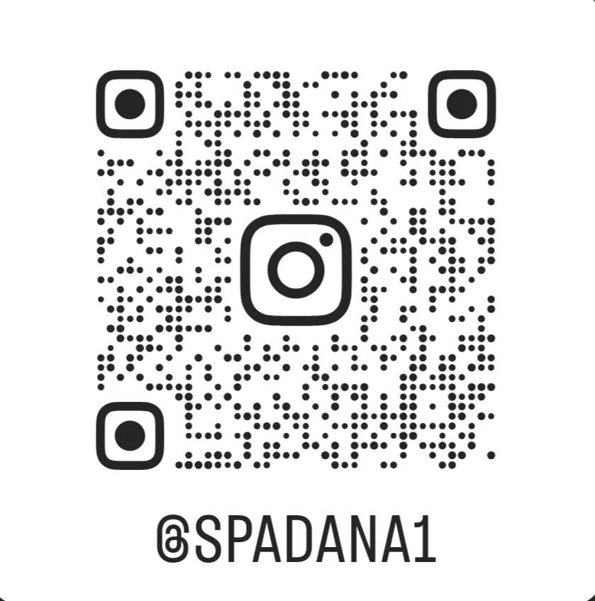 کد QR صفحه اینستاگرام مرکز ماساژ اسپادانا